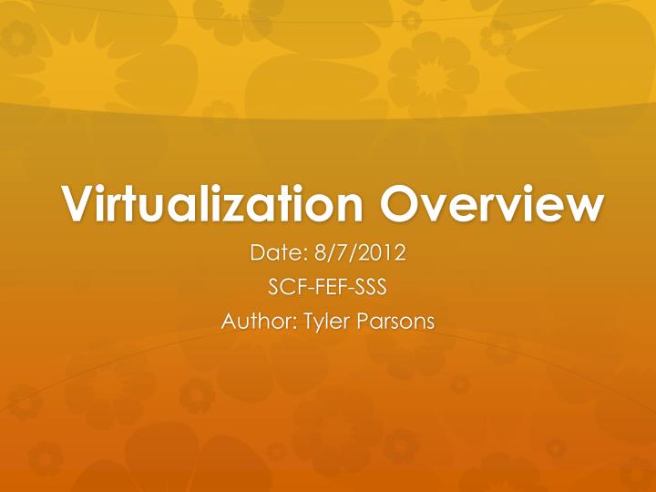 virtualization overview