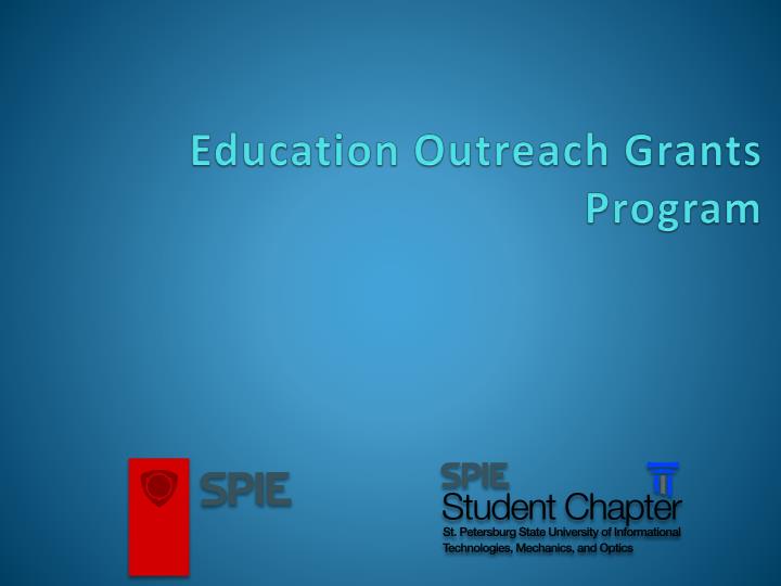 education outreach grants program