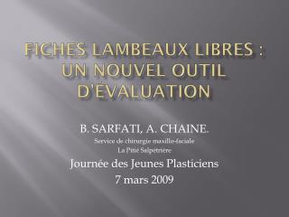 fiches lambeaux libres un nouvel outil d valuation
