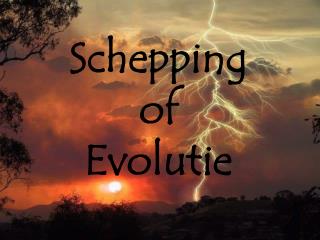 schepping of evolutie