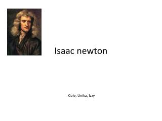 Isaac newton