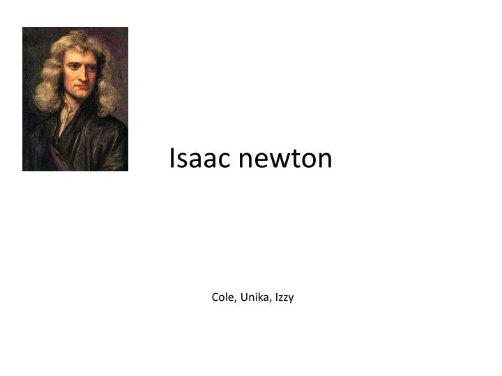 isaac newton