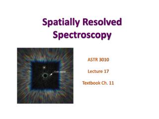 Spatially Resolved Spectroscopy