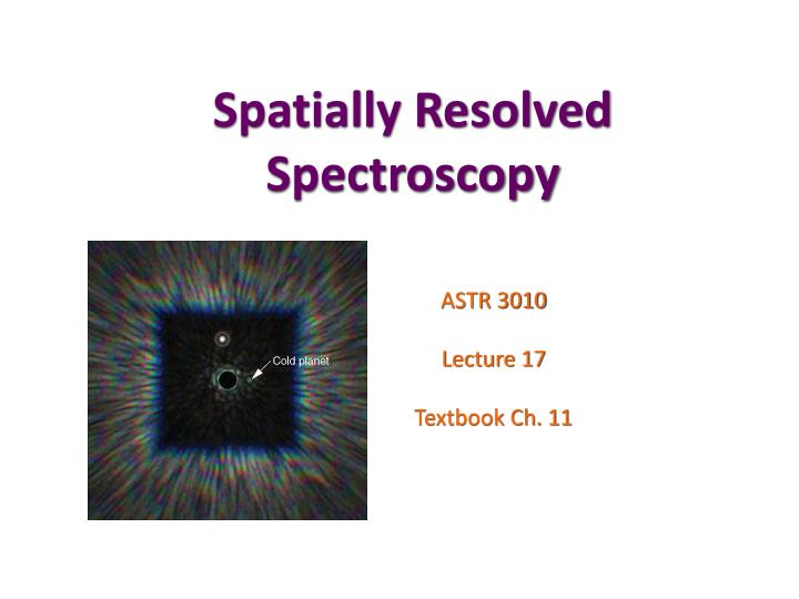 spatially resolved spectroscopy