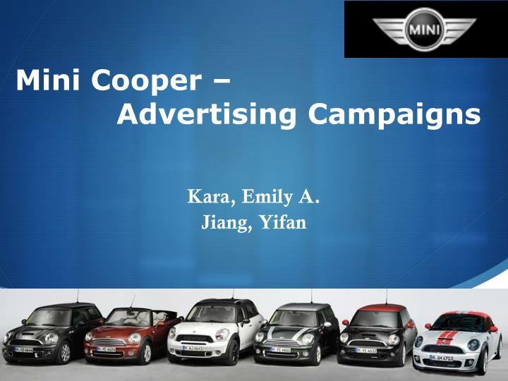 mini cooper advertising campaigns