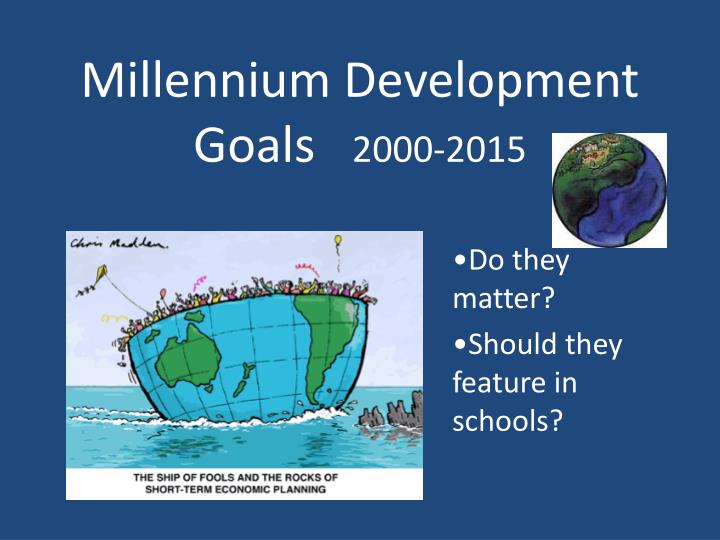 millennium development goals 2000 2015