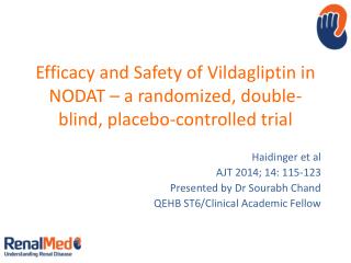 Haidinger et al AJT 2014; 14: 115-123 Presented by Dr Sourabh Chand