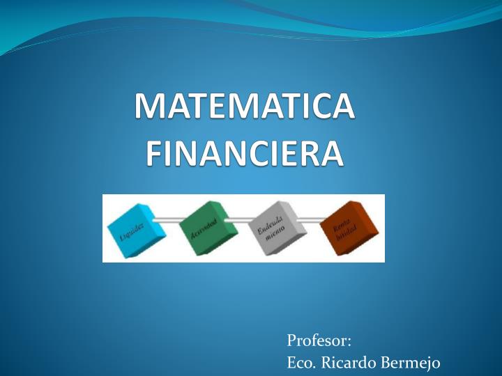 matematica financiera