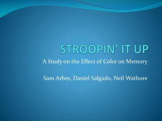 stroopin it up