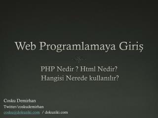 PPT - Programlamaya Giris PowerPoint Presentation, Free Download - ID ...