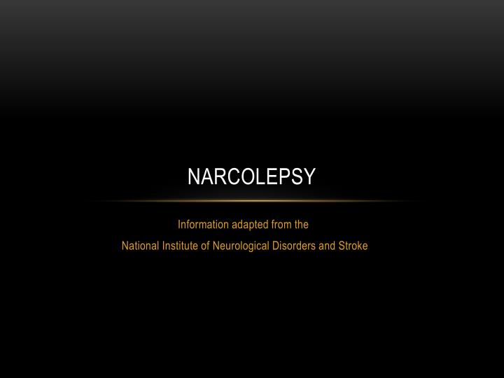 narcolepsy