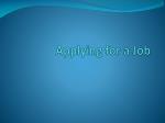 Applying for a Job - slide 1