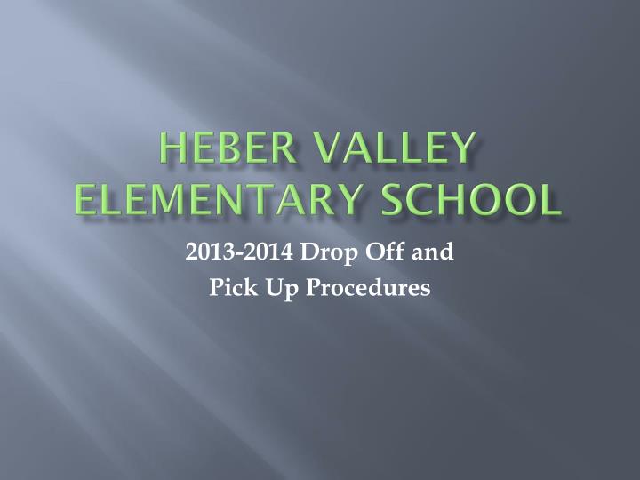 heber valley elementary school