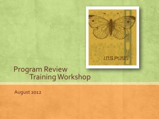 Program Review Training Workshop