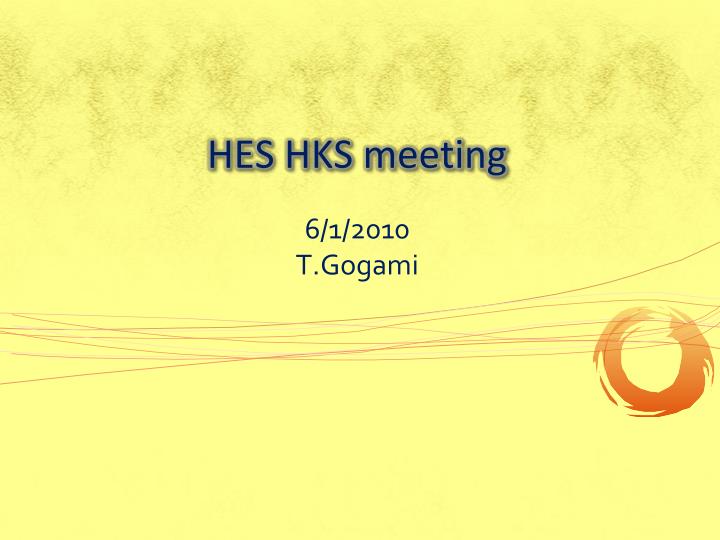 hes hks meeting