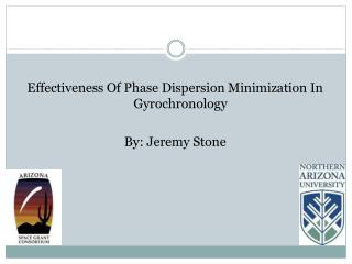Effectiveness Of Phase Dispersion Minimization In Gyrochronology By: Jeremy Stone
