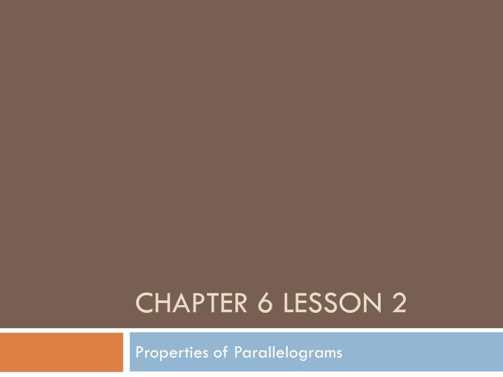 chapter 6 lesson 2