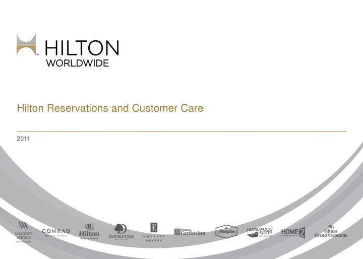 hilton reservations and customer care