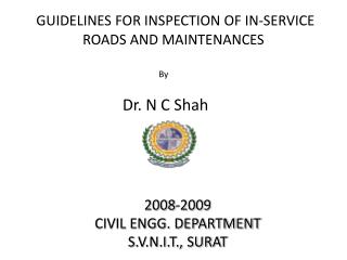2008-2009 CIVIL ENGG. DEPARTMENT S.V.N.I.T., SURAT