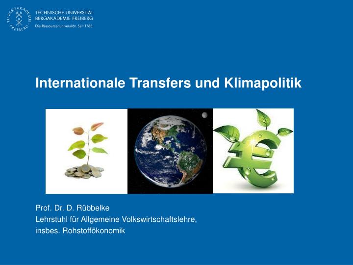 internationale transfers und klimapolitik