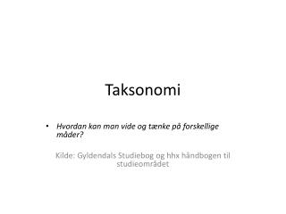 taksonomi
