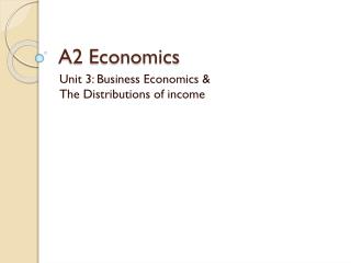 A2 Economics