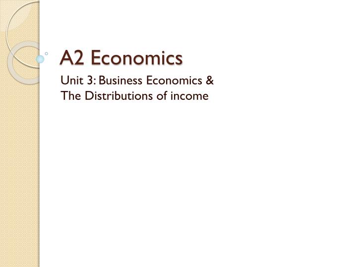 a2 economics