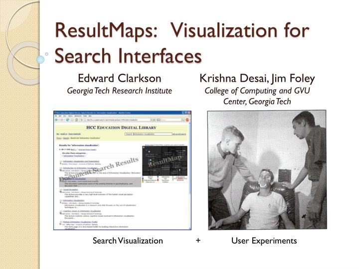 resultmaps visualization for search interfaces