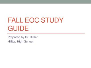 FALL EOC STUDY GUIDE