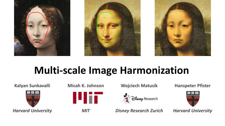 multi scale image harmonization
