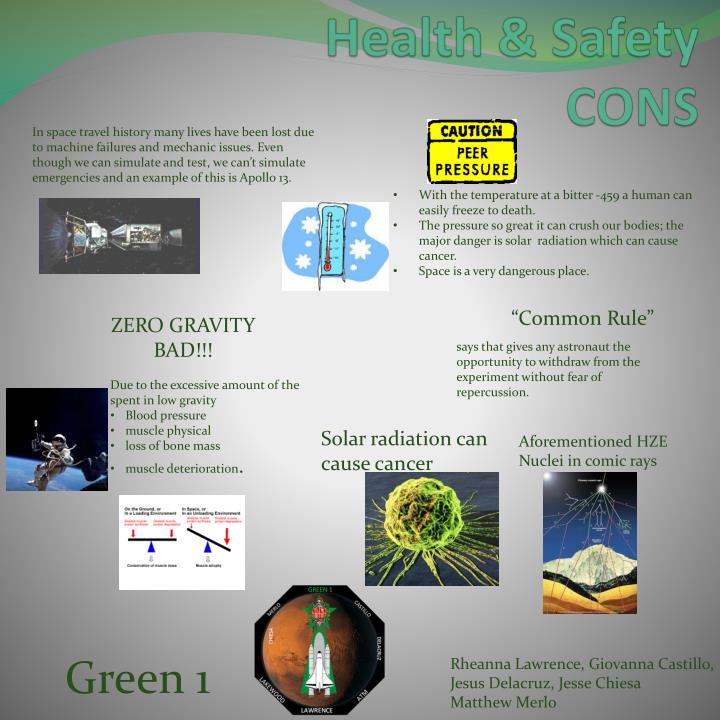 health safety cons