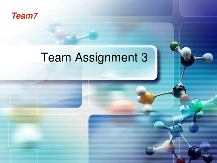 team assignment 3