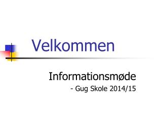 velkommen