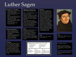 luther sagen