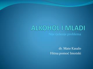 alkohol i mladi