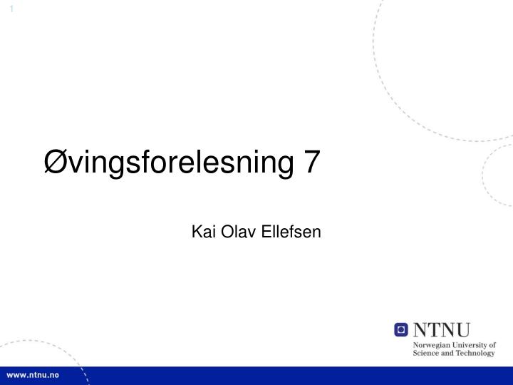 vingsforelesning 7