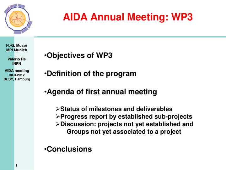 aida annual meeting wp3