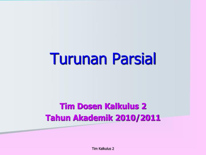 Ppt Turunan Parsial Powerpoint Presentation Free Download Id3464782 2709
