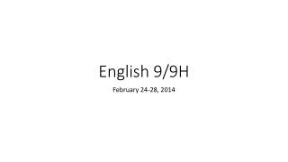 English 9/9H