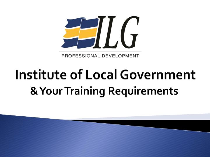 institute of local government