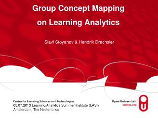 Group Concept Mapping o n Learning Analytics