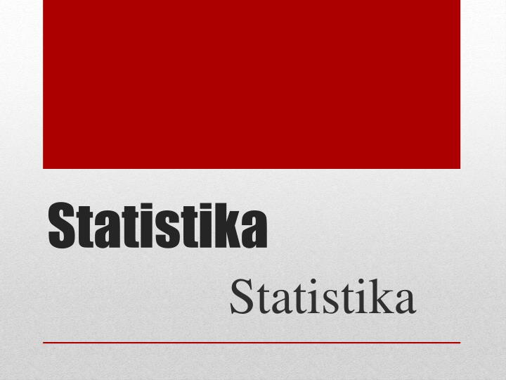 PPT - Statistika PowerPoint Presentation, Free Download - ID:3465173