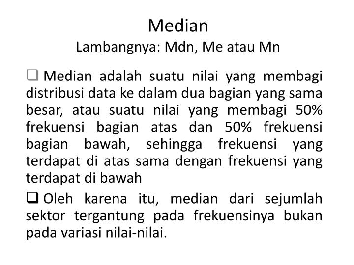 median lambangnya mdn me atau mn