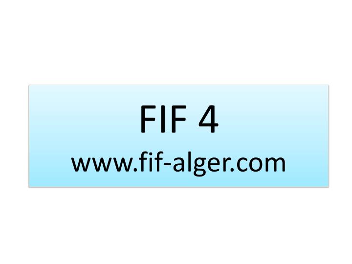 fif 4 www fif alger com