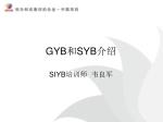 GYB 和 SYB 介绍 - slide 1