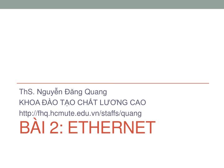 b i 2 ethernet