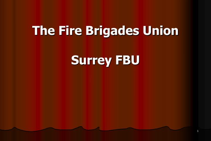 the fire brigades union surrey fbu