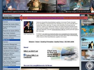 Go to: http :// med.navy.mil/sites/nmlc/Pages/default.aspx and click on Home (MIL/GOVT)