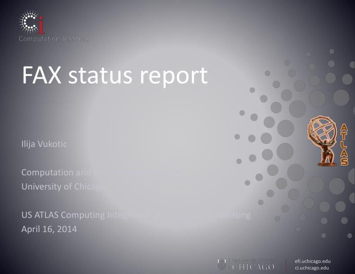 fax status report