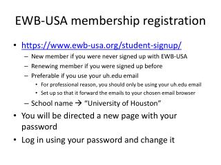 EWB-USA membership registration